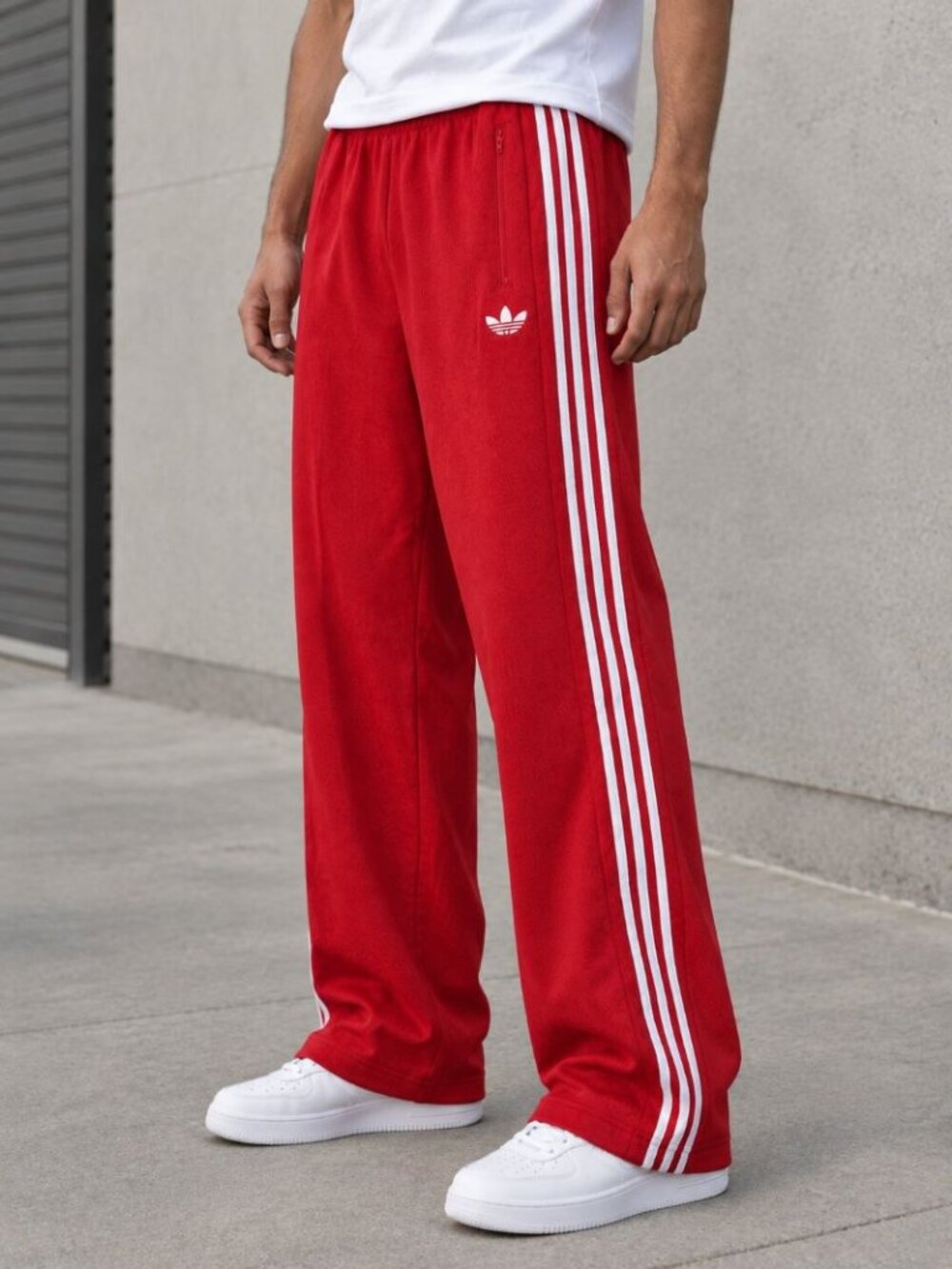 adidas Originals Men's XL Adi-Icon Pants Red Trefoil Track Sweatpants NWT M63653